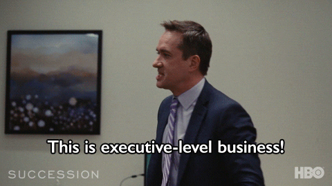 A GIF of a successful business man